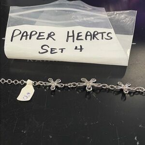 Sterling Silver Flower Chain Bracelet